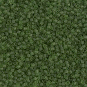 DB 1267, Olive-Transparent-Matte - Miyuki Delica Beads - Size 11 - 5 grams - Japanese Cylinder Seed Beads - Wholesale & Retail