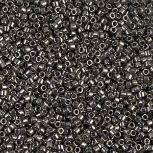 DB 452, Galvanized Dark Gray, Dyed - Miyuki Delica Beads, Size 11, 5 grams - Seed Bead - Retail & Wholesale