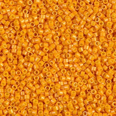 DB 651, Dyed Opaque Squash - Miyuki Delica Beads - Size 11 - 5 grams - Japanese Cylinder Seed Beads - Retail & Wholesale