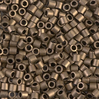 DB 322, Matte Metallic Gold - Miyuki Delica Beads - Size 11 - 5 grams - Japanese Cylinder Seed Beads - Wholesale & Retail