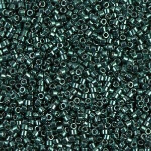 DB 458, Galvanized Dark Green - Miyuki Delica Beads, Size 11, 5 grams - Seed Bead - Retail & Wholesale