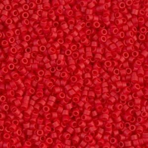 DB 753, Matte Opaque Dark Red - Miyuki Delica Beads - Size 11 - 5 grams - Japanese Cylinder Seed Beads - Retail & Wholesale