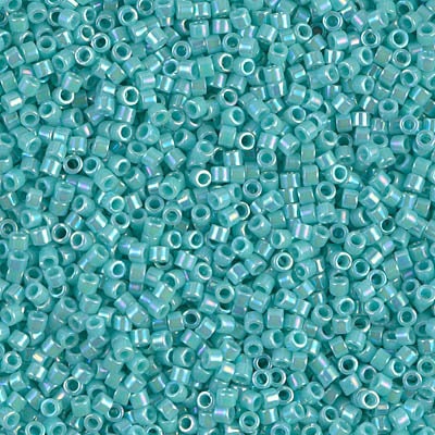 DB 1576, Dark Sea Foam, AB, Opaque - Miyuki Delica Beads - Size 11 - 5 grams - Japanese Cylinder Seed Beads - Retail & Wholesale