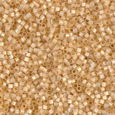 DB 621, Gold Alabaster-Opal SL-Trans.- Dyed- Miyuki Delica Beads - Size 11 - 5 grams - Japanese Cylinder Seed Beads - Retail & Wholesale