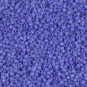 DB 1597, Star Spangle Blue Opaque-AB-Matte - Miyuki Delica Beads - Size 11 - 5 grams - Japanese Cylinder Seed Bead - Wholesale & Retail