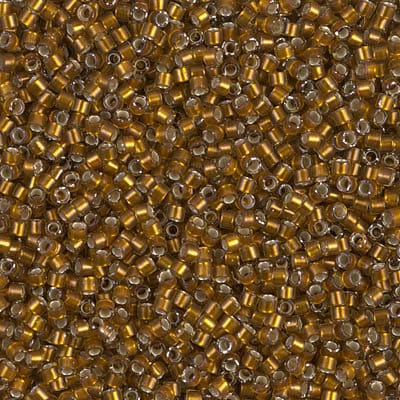 DB 1681, Lt. Walnut Brown Transp. Silver Lined - Miyuki Delica Beads - Size 11 - 5 grams - Japanese Cylinder Seed Beads - Wholesale & Retail