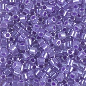 DB 249, Crystal Lined Purple - Miyuki Delica Beads, Size 11, 5 grams - Miyuki Delica & Seed Bead - Wholesale and Retail