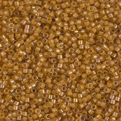 DB 272, Brown Topaz-Yellow Lined AB - Miyuki Delica Beads, Size 11, 5 grams - Miyuki Delica & Seed Bead - Wholesale and Retail