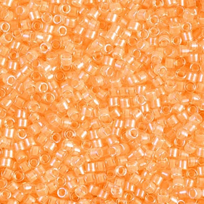 DB 2033, Luminous Creamsicle - Miyuki Delica Beads - Size 11 - 5 grams - Japanese Cylinder Seed Beads - Retail & Wholesale - Neon Orange