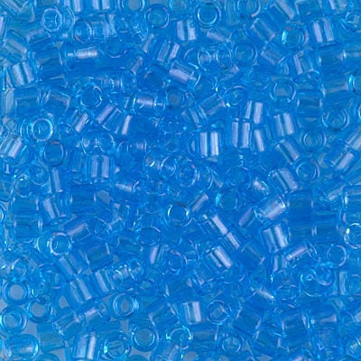 DB 706, Transparent Aqua - Miyuki Delica Beads - Size 11 - 5 grams - Japanese Cylinder Seed Beads - Retail & Wholesale