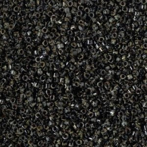 DB 2261, Picasso Smokey Black Matte - Miyuki Delica Beads - Size 11 - 5 grams - Japanese Cylinder Seed Beads - Retail & Wholesale
