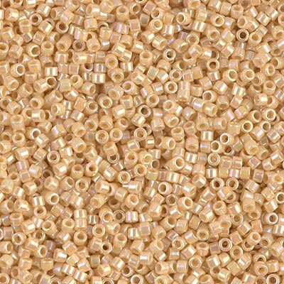 DB 1571,  Light Butter Rum-Opaque- Luster - Miyuki Delica Beads - Size 11 - 5 grams - Japanese Cylinder Seed Beads - Wholesale & Retail