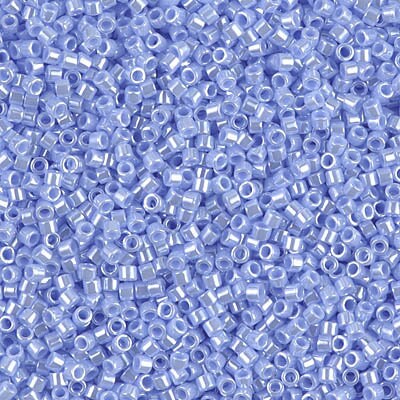 DB 1568, Opaque Blue Agate Luster - Miyuki Delica Beads - Size 11 - 5 grams - Japanese Cylinder Seed Beads - Wholesale & Retail