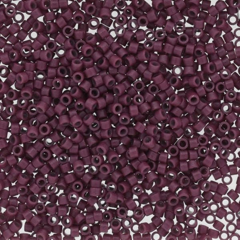 DB 2355, Duracoat Dyed Opaque Dark Orchid - Miyuki Delica Beads - Size 11 - 5 grams - Japanese Cylinder Glass Beads - Wholesale & Retail