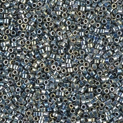 DB 545- Palladium Plated Steel, Metallic AB - Replaces DB 512 - Size 11, 5 grams - Miyuki Delica & Seed Beads - Wholesale/Retail