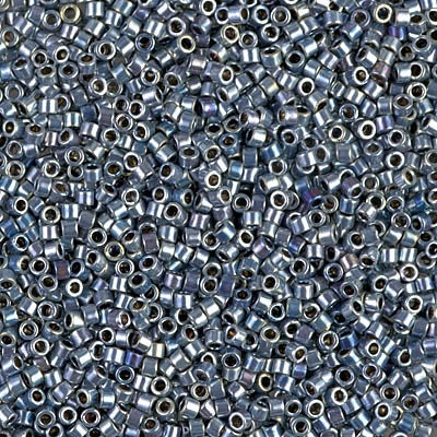 DB 544- Palladium Plated Denim, Metallic AB - Replaces DB 511, Size 11, 5 grams - Miyuki Delica & Seed Beads - Wholesale/Retail