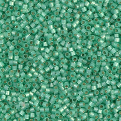 DB 2188, Spearmint - Duracoat -Silver Lined -Matte - Dyed- Miyuki Delica Beads - Size 11 - 5 grams -- Retail & Wholesale