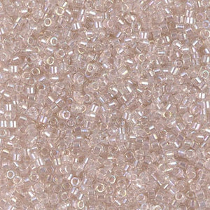 DB 1674, Crystal/Blush Pink-ICL-Transparent-Luster -Dyed - Miyuki Delica Beads - Size 11 - 5 grams -  - Wholesale & Retail