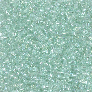 DB 1675, Crystal/Light Mint -ICL-Transparent-Luster -Dyed - Miyuki Delica Beads - Size 11 - 5 grams -  - Wholesale & Retail