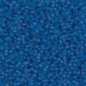 DB 768, Matte Transparent Dark Aquamarine - Miyuki Delica Beads - Size 11 - 5 grams - Japanese Cylinder Seed Beads - Retail & Wholesale
