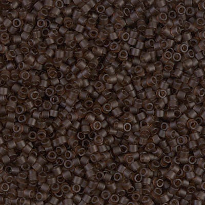 DB 769, Dark Brown, Transparent- Matte - Miyuki Delica Beads - Size 11 - 5 grams - Japanese Cylinder Seed Beads - Retail & Wholesale