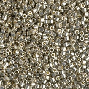 DB 1851, Duracoat Galvanized  Light Pewter - Miyuki Delica Beads - Size 11 - 5 grams - Japanese Cylinder Seed Beads - Wholesale