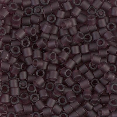 DB 1264, Dark Amethyst - Matte - Trans. - Miyuki Delica Beads - Size 11 - 5 grams - Japanese Cylinder Seed Beads - Purple