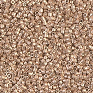 DB 1152, Galvanized Semi-Frosted Champagne - Miyuki Delica Beads - Size 11 - 5 grams - Japanese Cylinder Seed Beads - Retail & Wholesale