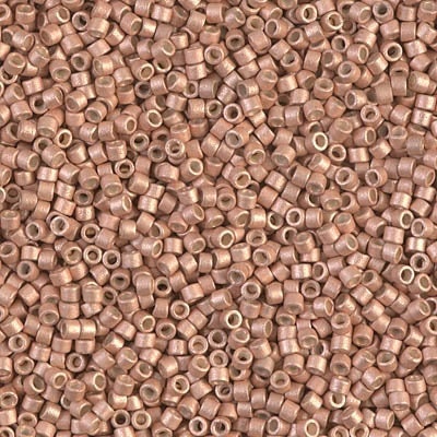 DB 1155, Galvanized Semi-Frosted Golden Copper - Miyuki Delica Beads - Size 11 - 5 grams - Japanese Cylinder Seed Beads - Retail & Wholesale