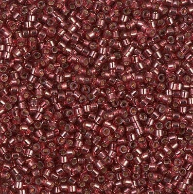 DB 2160, Silver Lined Duracoat Raspberry - Miyuki Delica Beads - Size 11 - 5 grams - Japanese Cylinder Seed Beads - Retail & Wholesale
