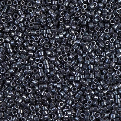 DB 453, Galvanized Gunmetal Nickel, Dyed - Miyuki Delica Beads, Size 11, 5 grams - Seed Bead - Retail & Wholesale