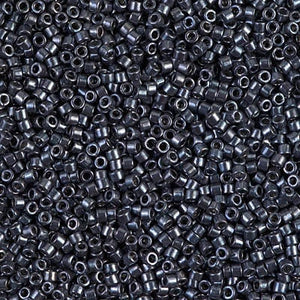 DB 453, Galvanized Gunmetal Nickel, Dyed - Miyuki Delica Beads, Size 11, 5 grams - Seed Bead - Retail & Wholesale