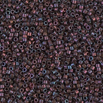 DB 1004-Cranberry Metallic, Luster, Rainbow Iris - Miyuki Delica Beads, Size 11, 5 grams - Miyuki Delica & Seed Beads - Wholesale and Retail