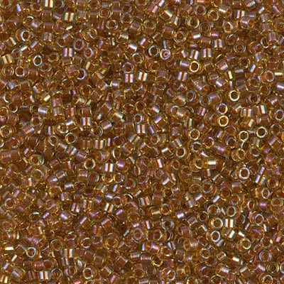 DB 1735, Peridot/Auburn ICL, AB- Not much green shows in this bead. Miyuki Delica Beads - Size 11 - 5 grams - Retail & Wholesale