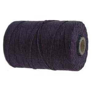 10 yards, Plum Waxed Linen, 4 ply